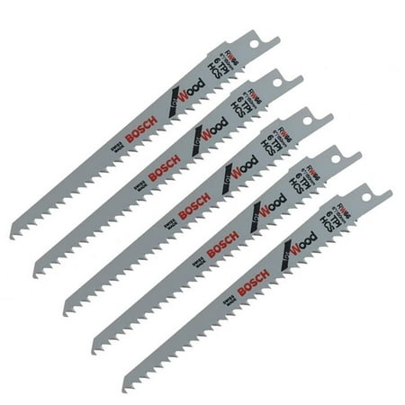 UPC 000346349757 product image for Bosch 5 Pack 6-Inch 6 TPI Reciprocating Saw Blades # RW66-5PK | upcitemdb.com