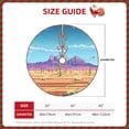 thumbnail image 2 of Xecao Pixel Desert Landscape Pattern Christmas Tree Skirt Round Xmas Tree Mat Base Cover for Holiday Home Decorations-48", 2 of 6