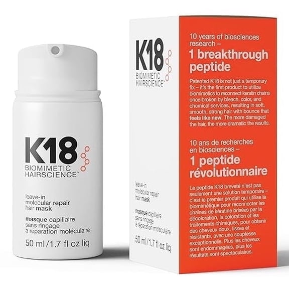 K18 Leave-In Molecular Repair Hair Mask, 1.7 oz
