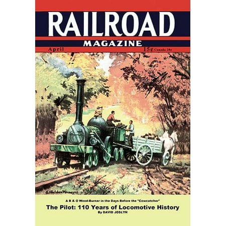 - Railroad Magazine: A B&O Wood-Burner, 1942 Fine art canvas print (20