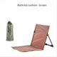 thumbnail image 4 of Brown Folding Beach Chair Portable Seat Low Beach Chair, 4 of 5