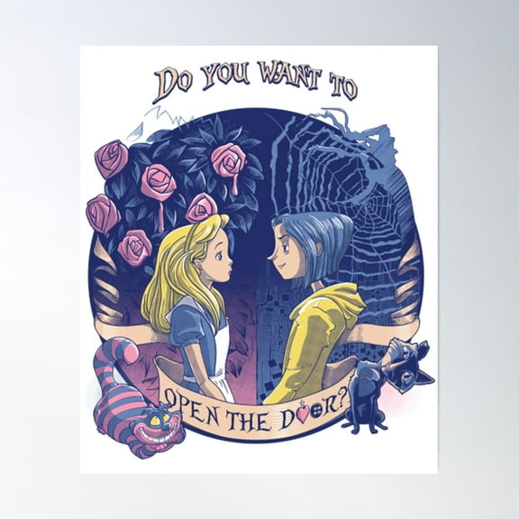 Coraline Poster Wall Art, Modern Wall Decor, 8x12 UNFRAMED