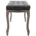 thumbnail image 6 of vidaXL Bench Linen & Solid Wood Furniture Multi Colors 43.3"x15"/59.1"x15.7", 6 of 12