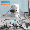 thumbnail image 4 of GHSDFBB 2PC Surge Protector Power Strip Tower with Night Light, 12 Wide Outlets with 5 USB Charging Ports, 10FT Extension Cord, Flat Plug, Desk Charging Station for Home Office White, 4 of 7