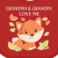 thumbnail image 4 of Inktastic Grandma and Grandpa Love Me- little fox Boys or Girls Baby Bib, 4 of 4