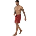 thumbnail image 4 of Taigaofy Mens Swim Trunks Short Quick Dry Sports Shorts with Mesh Lining and Zipper Pockets Winered 30, 4 of 7