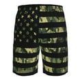 thumbnail image 6 of Disketp Men'S Swim Trunks Hawaiian Breathable Surf Beach Swimsuits Mesh Lining Beach Shorts With Pockets-American Flag Camo, 6 of 9