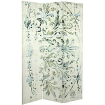 Oriental Furniture 6 ft. Tall Alabaster Muse Canvas Room Divider