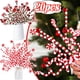 thumbnail image 2 of Decoración para árbol de Navidad, campanas de caramelo rojas y blancas, cuentas, ramas rizadas, adornos navideños, guirnalda, jarrón, decoración para el hogar, oficina, regalo para fiesta, 2 of 5