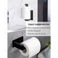 thumbnail image 5 of Toallero de baño de 1-5 piezas, colgador de barra de toalla, soporte de papel higiénico, ganchos de pared, ganchos para llaves, juego de accesorios de Hardware, 5 of 5
