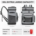 thumbnail image 2 of Large Waterproof Insulated Cooler Backpack for Men & Women, Leak Proof Cooler Backpack for Camping, Beach, Fishing, Picnic, Travel, Outdoor, 30L, 48Cans, 2 of 12