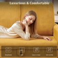 thumbnail image 4 of PARKWELL 71" Classic Modern Couch,Deep Seat 3 Seater Sofa with Side Pockets,Comfy Upholstered Couch for Living Room, Apartment, Office, Yellow, 4 of 6