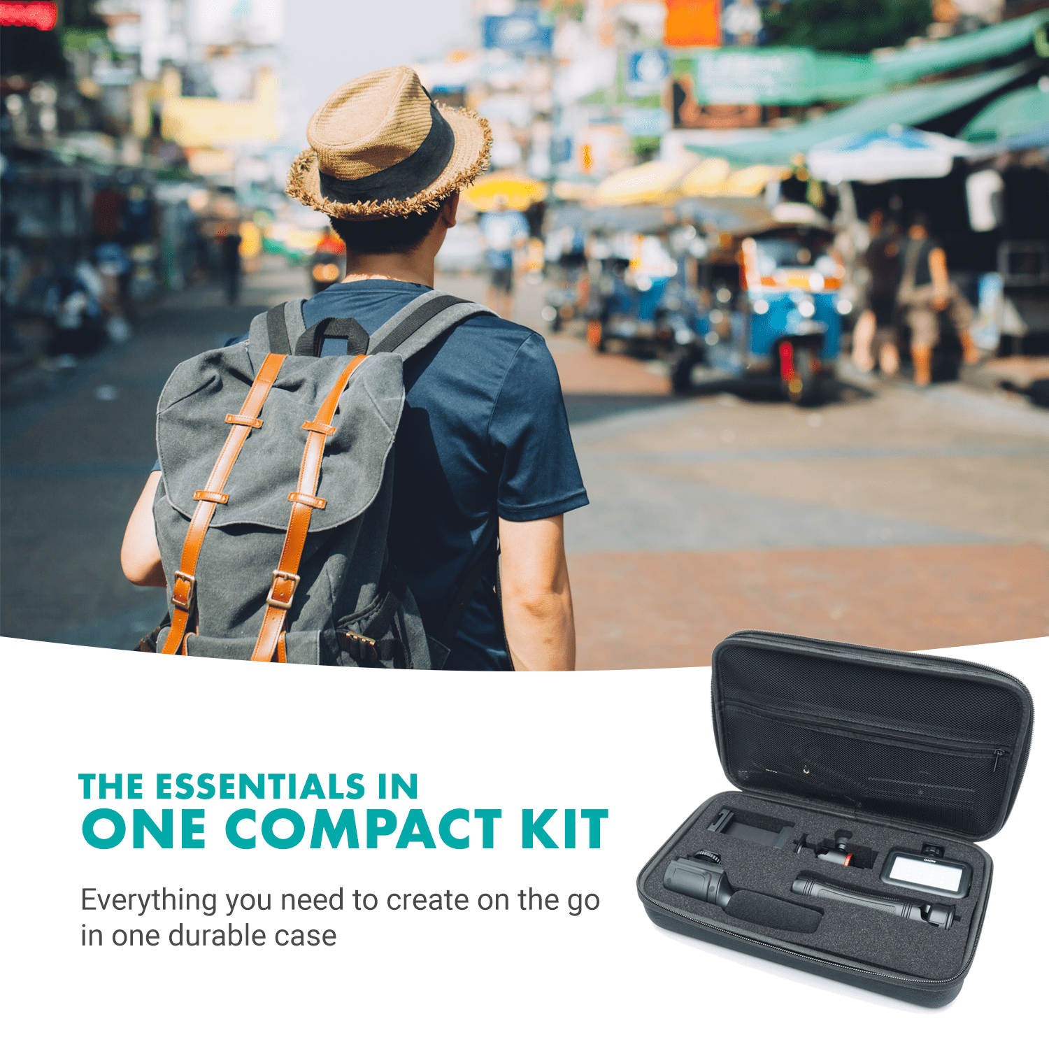 Movo iVlogger Vlogging Kit for iPhone with Mic, Light, Tripod, and More