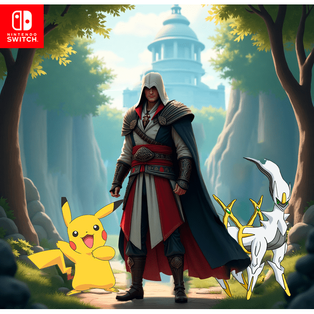 Bundle Videojuegos Assassin's Creed Ezio Collection & Pokemon Arceus -NSW