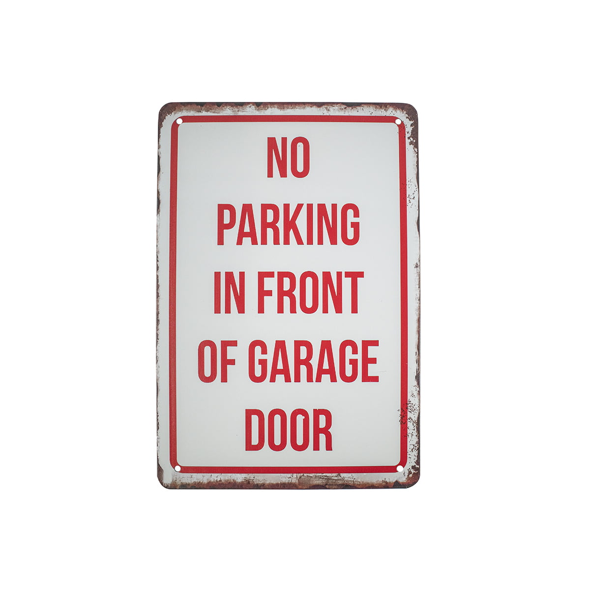 METAL CAUTION WARNING DO NOT PARK HERE PARKING SPACE HOUSE DRIVE GARAGE CAR SIGN 