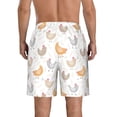 thumbnail image 3 of Naloa Funny Chicken Men's Beach Shorts, Surfing shorts, Swim trunks, Quick Dry Swim Trunks for Surfing Beach Fun -, 3 of 9
