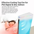 thumbnail image 6 of Arcticwind Cooling Fan for PS5 Accessories,PS5 Fan with 7 Modes RGB Light,Independent Touch Switch,3 Speed,2 USB Port,Compatible with PS5 optical drive version, digital version,White, 6 of 10