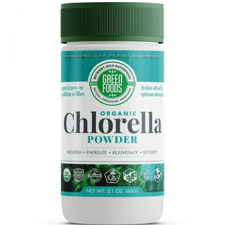 Green Foods Organic Chlorella Powder 2.1 oz Pwdr