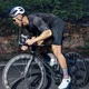 thumbnail image 5 of Santic - Maillot de ciclismo para hombre, manga corta, para bicicleta de carretera, transpirable, antideslizante, de secado rápido, con bolsillos reflectantes WM0C02156, 5 of 5