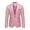 Pink, variant on Men'S Stylish Casual Solid Business Wedding Party Outwear Coat Suit Tops White XL