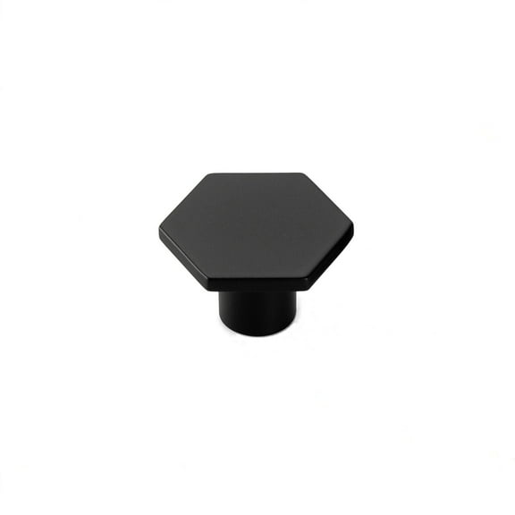 Fitviso Matte Black Cabinet Knobs，Solid Dresser Drawer Pulls for Kitchen Cabinet Drawers