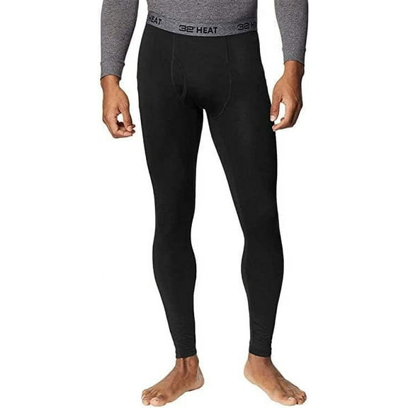 32 Degrees Men's Baselayer Top And Bottom, Black 2