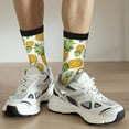 thumbnail image 6 of Qekee Pineapple Print Socks For Women Crew Socks Sporty Calf Socks Casual Socks Women, 6 of 6