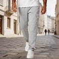 thumbnail image 2 of Mens Travel Pants with Zipper Pockets Wide Leg Stretch Cargo Pants Outdoor Comfort Travel Tech Chino Pants, 2 of 5