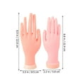 thumbnail image 2 of unbranded 2Ud Modelo De Mano Reutilizable Para Entrenamiento De Manicura Color Beige Y Portátil, 2 of 6