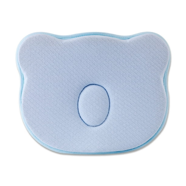 Almohadas para dormir Cojín para moldear la cabeza para bebés Portátil 0-12 meses Protección para recién nacidos de dibujos animados Posicionador de reposacabezas Ropa de cama Azul Inevent BA000365-03