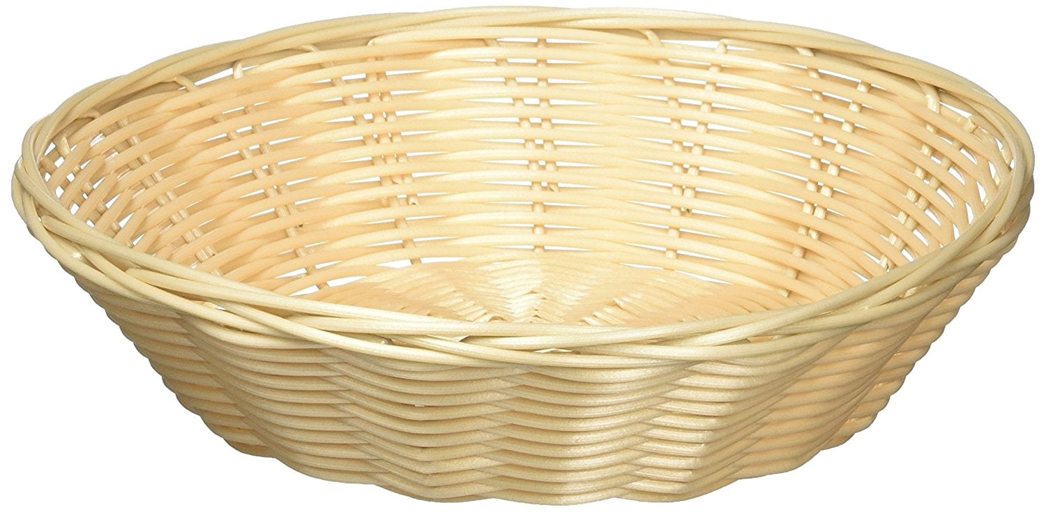Medium Storage Basket Cotton Rope Basket Woven with Handle-10 1/2" tall 12" dia 