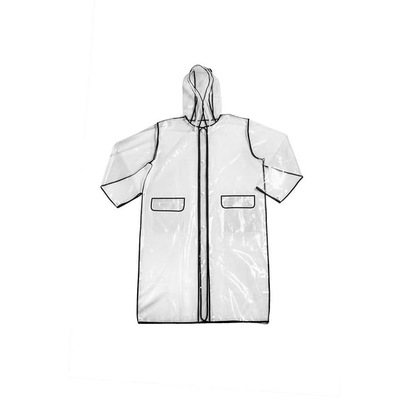 Maypes Clear Kids Rain Jacket - Youth Rain Jacket Kids, Teens, Toddlers - Clear Kids Raincoat for Boys and Girls - Waterproof EVA Rain Jacket with Drawcord and Snap Adjustable Cuff (Medium)