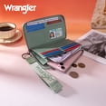 thumbnail image 7 of Wrangler Wallet Purse for Women Gradient Wristlet Wallet with Credit Card Holder, Green, 7 of 7
