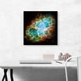 thumbnail image 2 of ARTCANVAS Crab Nebula Vivid Detail Hubble Telescope NASA Photograph Canvas Art Print - Size: 18" x 18" (1.50" Deep), 2 of 9