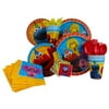 Sesame Street Party Pack Seats 8 - Napkins, Plates, Cups, Cutlery & Stickers - Sesame Street Party Supplies, Deluxe Party Pack