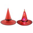 thumbnail image 1 of Sombrero resplandeciente de Halloween Niños Fiesta de adultos Fiesta de baile Vestir Sombrero de bruja Wmkox8yii fhajkh1391, 1 of 3