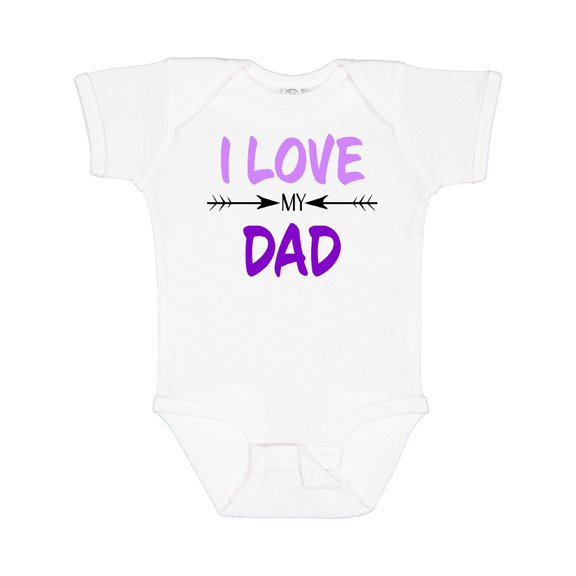 Inktastic I Love My Dad Fathers Day Boys or Girls Baby Bodysuit