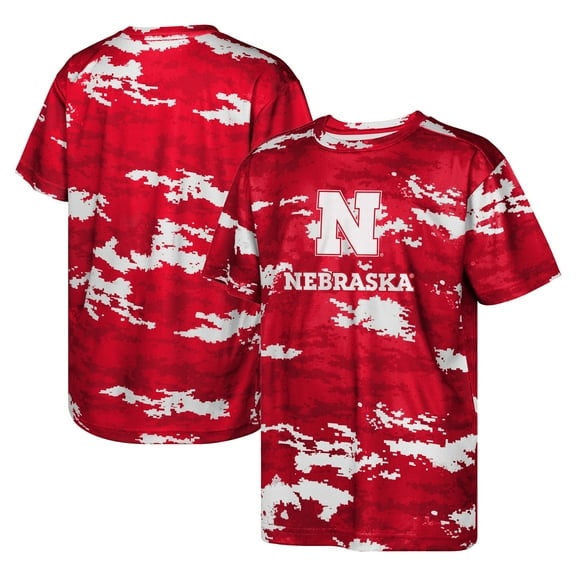 Youth Scarlet Nebraska Huskers Scrimmage Sublimated T-Shirt