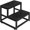 Black double-layer step stool, variant on 2-Tier Heavy Duty Wooden Step Stool for Adults, Portable 2-Step Ladder, Multifunctional Small Stepping Stool for Bathroom Bedroom Kitchen School, Sturdy & Easy to Carry