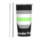 thumbnail image 1 of Taza térmica portátil de acero inoxidable con pajita, de 20 oz, con bandera del orgullo LGBTQ, gay, asexual, aliado, 1 of 7