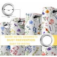 thumbnail image 4 of Fsddascl Botanical Flowers Blackout Curtains for Bedroom/Living Room, Thermal Insulated Kitchen Curtains, Watercolor Floral Plants Country Grommet Darkening Window Treatment Drapes 52"x72"x2, 4 of 6