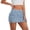 Light Blue, variant on Women's Striped Fringe Bodycon Mini Skirt, High Waist Stretch Fit, Sequin Glitter Detail for Party, Club, and Night Out,Blue S