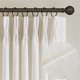 thumbnail image 1 of Cortinas de lino plisado natural TWODRAPES, 213 x 213 cm, 2 paneles, 1 of 9