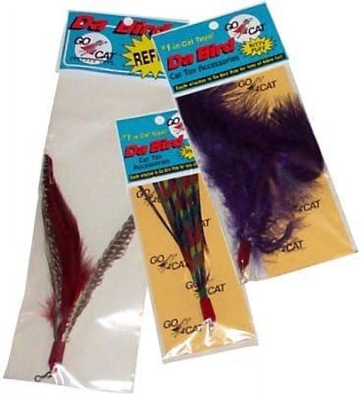The Da Super Pack (Includes 1 Da Original 36" Single Pole Cat Toy, Refill, Sparkly Attachment, Kitty Puff Attachment & Peacock )