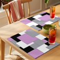 thumbnail image 4 of Abstract Geometric Placemats Set of 4 Mid Century Pink Nordic Place Mats Table Mats Kitchen Dining Home Outdoor Party Table Decoration, 4 of 9