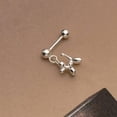 thumbnail image 6 of K-KED New Pair 925 Solid Sterling Silver Dog Design Earrings Sleeper Design, 6 of 6