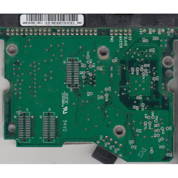 WD600BB-53CAA1, 0000 001092-300 J, WD IDE 3.5 PCB