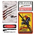 thumbnail image 1 of 4 Uds Pistola Placa Metal Vintage Pintura Hierro Rectangular Bar para El 20x30cm, 1 of 9