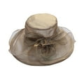thumbnail image 3 of Cheers.US Women's Organza Church Kentcky Derby Fascinator Bridal Tea Party Wedding Hat Sun Hat, 3 of 3