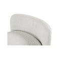 thumbnail image 4 of Meridian Furniture Peyton Cream Boucle Fabric Bench, 4 of 7